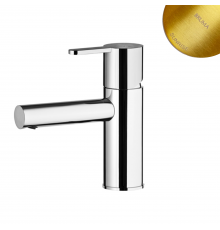 Смеситель для раковины со сливным клапаном push-open 1 1/4'' - EloLusa 101 000 5SR золото матовое