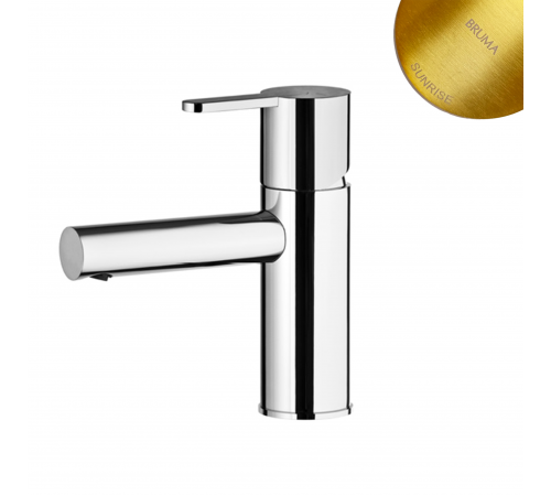 Смеситель для раковины со сливным клапаном push-open 1 1/4'' - EloLusa 101 000 5SR золото матовое