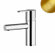 Смеситель для раковины со сливным клапаном push-open 1 1/4'' - EloLusa 101 000 5SR золото матовое