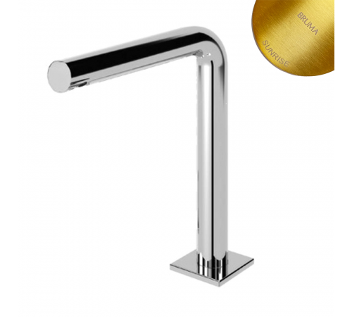 Излив для раковины, настольный, на 3 отверстия - Lusa 101 450 0SR золото матовое