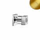 Форсунка, настенная - Quadra 145 560 6SR золото матовое
