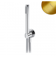 Душевой гарнитур, с латунным ручным душем Elo - FlowR 145 593 2SR золото матовое