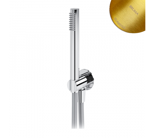 Душевой гарнитур, с латунным ручным душем Elo - FlowR 145 593 2SR золото матовое