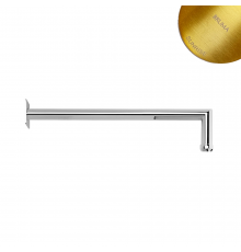 Душевой кронштейн, настенный - 65x65х3 QuadraBlue 145 620 2SR золото матовое