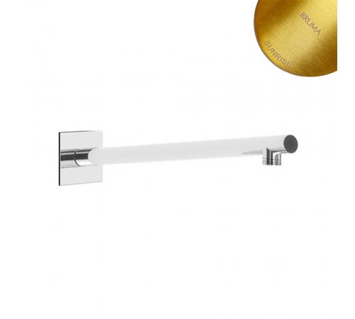 Душевой кронштейн, настенный - 65x65х3 FlowQ 145 621 9SR золото матовое
