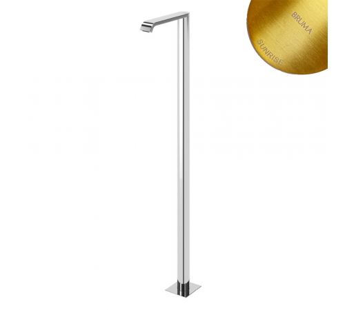 Излив для раковины, напольный - EdgeQ Breeze 145 650 3SR золото матовое