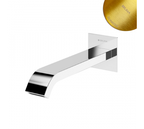 Излив для раковины, настенный, 150 мм - EdgeQ 156 943 1SR золото матовое