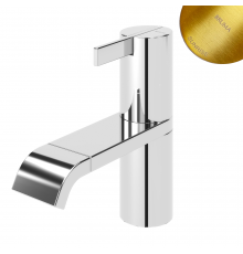 Смеситель для биде со сливным клапаном push-open 1 1/4'' - Elo Breeze 168 100 2SR золото матовое