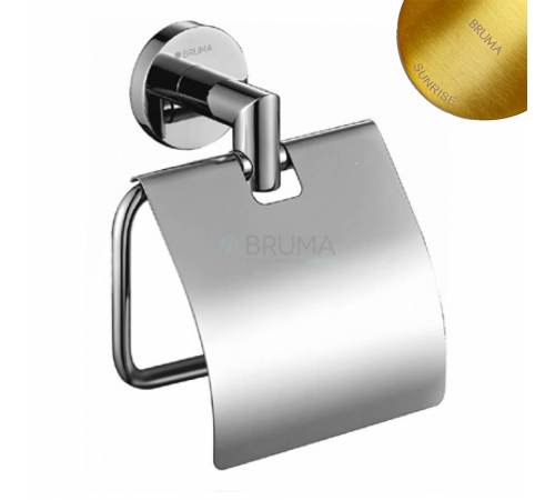 Держатель туалетной бумаги с крышкой Maris 177 001 6SR золото матовое