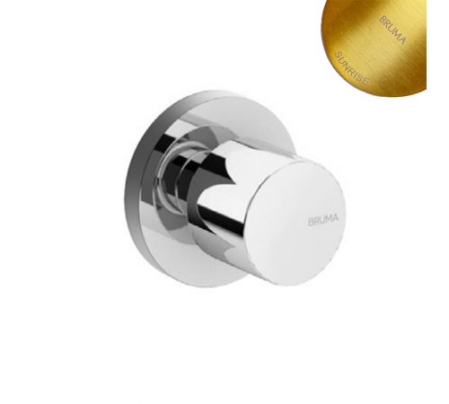Запорный вентиль 1/2 - EliteR 180 590 3SR золото матовое