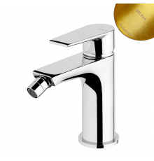 Смеситель для биде со сливным клапаном push-open 1 1/4'' - Liz Nautic 181 023 1SR золото матовое