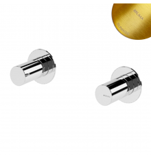 Смеситель скрытого монтажа на 2 отверстия, с 1 выходом, ручка тип 2 Avalon 189 310 2SR золото матовое