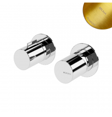 Смеситель скрытого монтажа на 2 отверстия, с 3 выходами, ручка тип 3 Avalon 189 310 9SR золото матовое