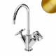 Смеситель для раковины, настольный со сливным клапаном push-open 1 1/4'' - Elo Navy 190 011 1SR золото матовое