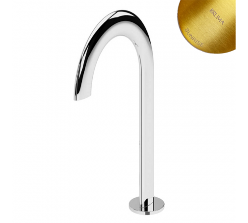 Излив для раковины, настольный, на 3 отверстия - Genesi 191 450 0SR золото матовое