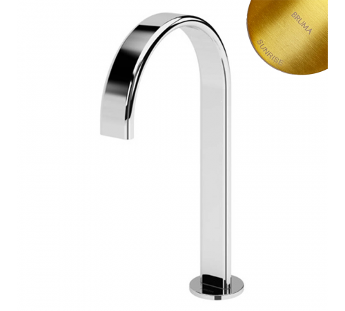 Излив для раковины, настольный, на 3 отверстия - ZenR 191 450 1SR золото матовое