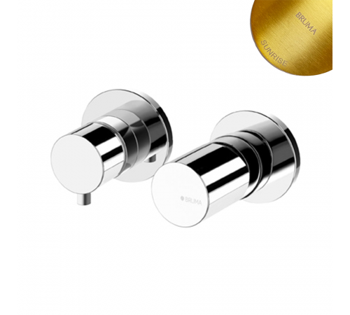 Смеситель скрытого монтажа на 2 отверстия, с 3 выходами Adagio 193 142 1SR золото матовое