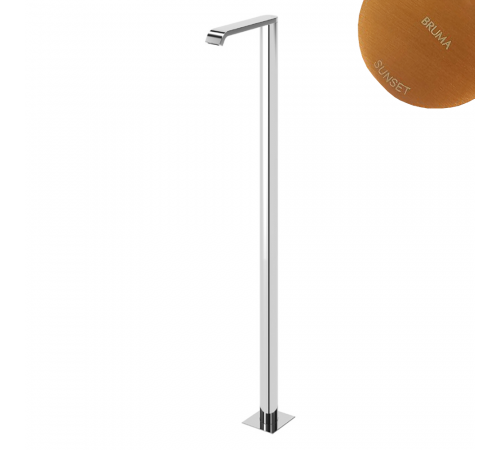 Излив для ванны, напольный - EdgeQ Breeze 145 643 1SS бронза матовая