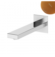 Излив для раковины, настенный, 230 мм - Lusa FlatQ 156 941 4SS бронза матовая