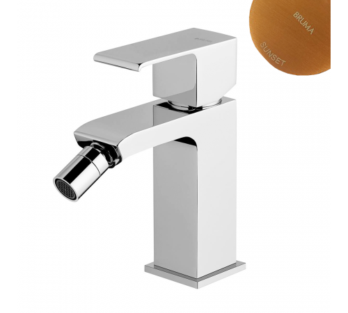 Смеситель для биде со сливным клапаном push-open 1 1/4'' - Quadra Linea 182 024 1SS бронза матовая